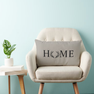 Coussin Rectangle Home Est L'Endroit Où Vous Habillez Votre Signatur