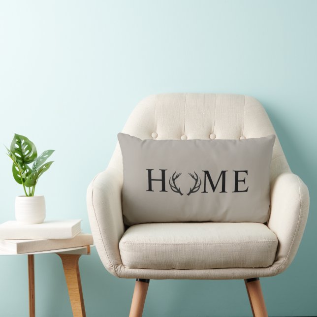 Coussin Rectangle Home Est L'Endroit Où Vous Habillez Votre Signatur (Chaise)