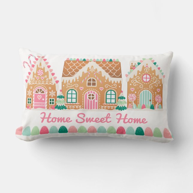 Coussin Rectangle Home Sweet Home Gingerbread (Recto)