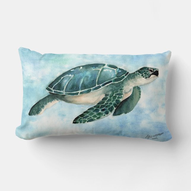 Coussin Rectangle Honu (Recto)