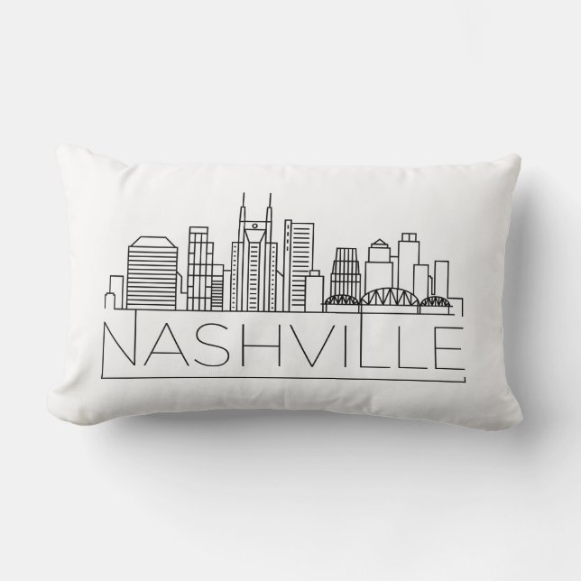Coussin Rectangle Horizon de Nashville (Recto)