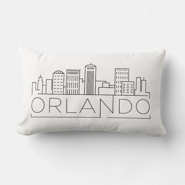 Coussin Rectangle Horizon d'Orlando, la Floride (Recto)