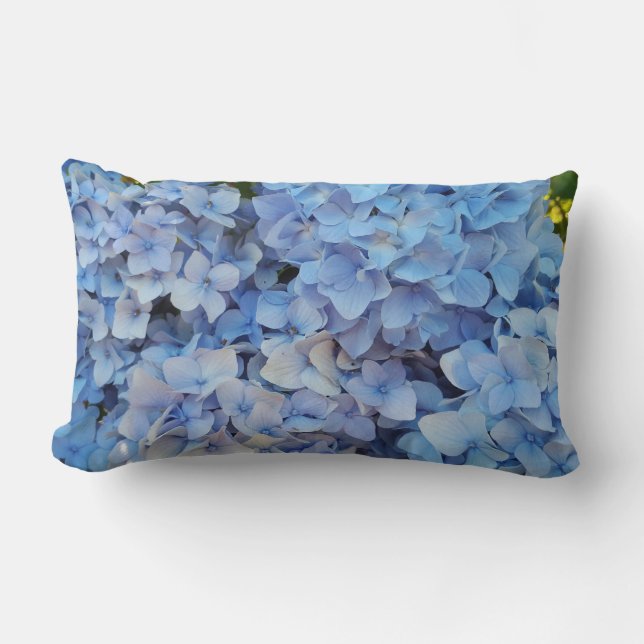 Coussin Rectangle Hortensia bleu 2 (Recto)