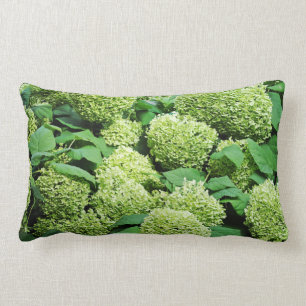 Coussin Rectangle Hortensia vert