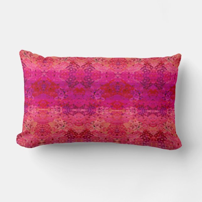 Coussin Rectangle Hots génial magenta et orange (coussin) (Recto)