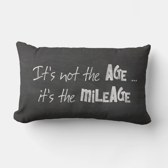 Coussin Rectangle Humour de tableau noir d'âge (Recto)