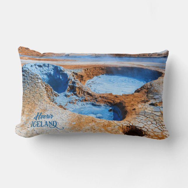 Coussin Rectangle Hverir, Islande (Recto)