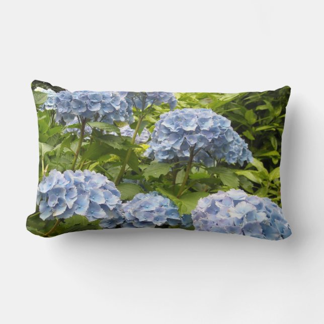 Coussin Rectangle Hydrangeas de Deep (Recto)