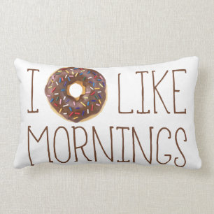 Coussin Rectangle I le beignet aiment des matins