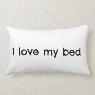 Coussin Rectangle I Love My Bed Cote Ado 