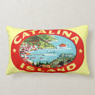 Coussin Rectangle Île vintage la Californie de Catalina