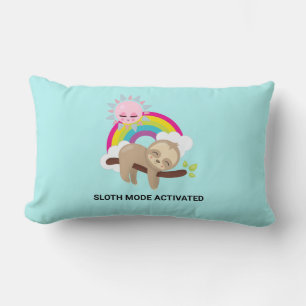Coussin Rectangle Illustration amusante activée en mode fentes