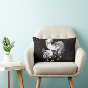 Coussin Rectangle Illustration de la Nuit du Dieu de l'Univers de la