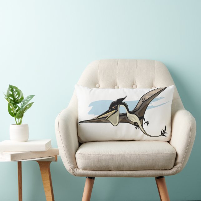 Coussin Rectangle Illustration D'Un Pteranodon Dinosaure. (Chaise)