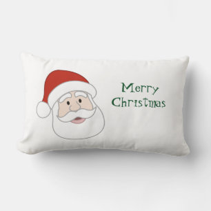 Coussin Rectangle Illustration et texte du père noël
