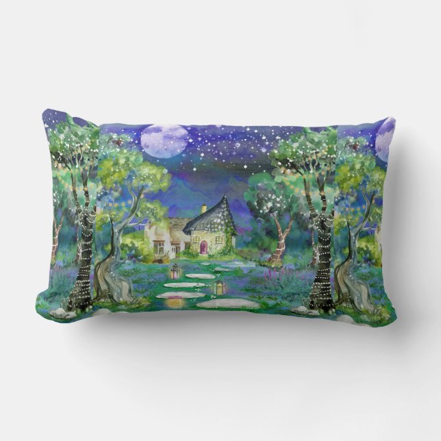 Coussin Rectangle Imaginaire Storybook Fairyland Paysage Image (Recto)