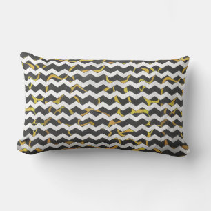 Coussin Rectangle Impression Giraffe noir et jaune