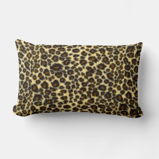 Coussin Rectangle Impression léopard sauvage (Recto)