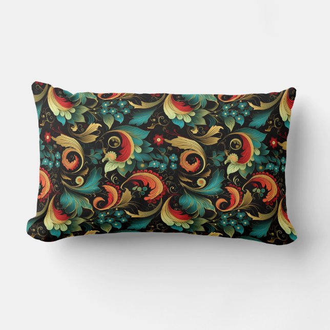 Coussin Rectangle Imprimé Paisley (Recto)