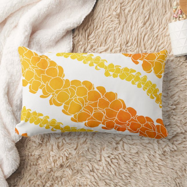 Coussin Rectangle Imprimerie hawaïenne Puakenikeni lei (Couverture)