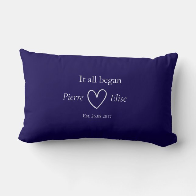 Coussin Rectangle it is all beginning (Verso)