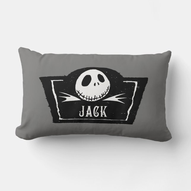 Coussin Rectangle Jack Skellington | Tête (Recto)