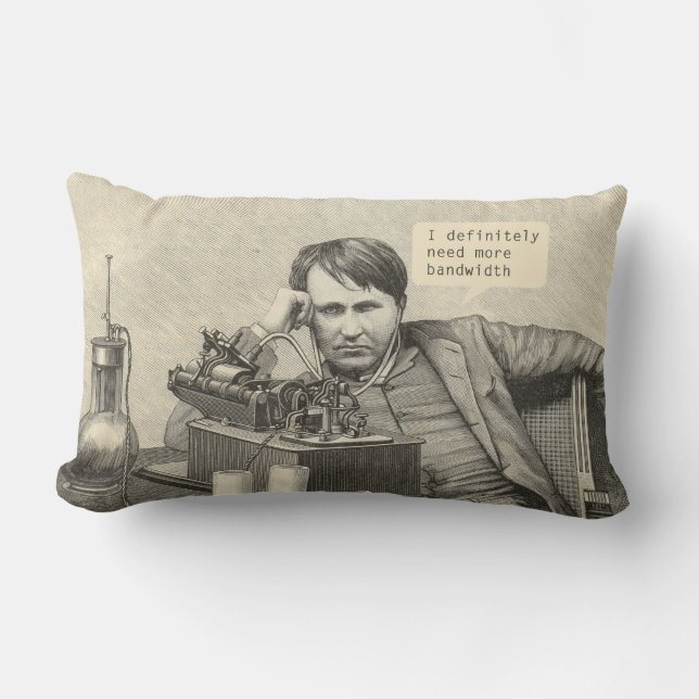 Coussin Rectangle J'Ai Certainement Besoin De Plus De Bande Passante (Recto)