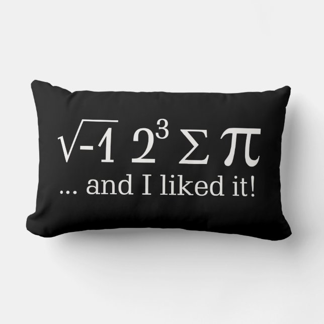 Coussin Rectangle J'ai mangé un certain tarte et je l'ai aimé sur le (Recto)