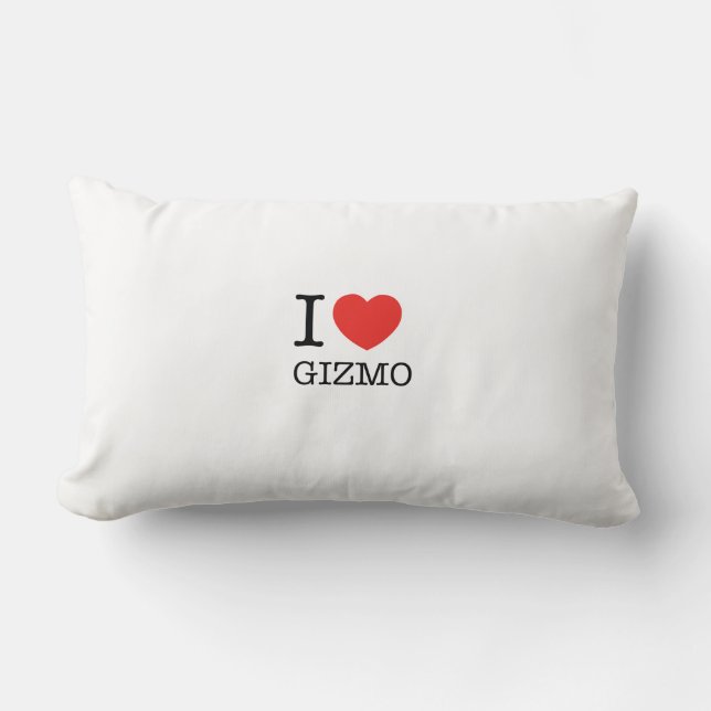 Coussin Rectangle J'aime des marchandises (Recto)