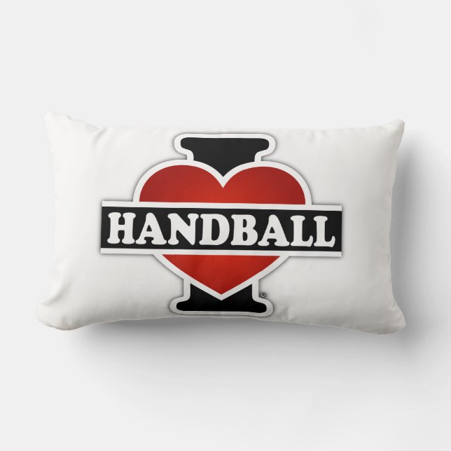 Coussin Rectangle J'aime le handball (Recto)