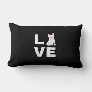 Coussin Rectangle j'aime mon cadeau amoureux des chiens français fra