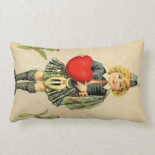 Coussin Rectangle J'aime Scotland VINTAGE écossais costume garçon