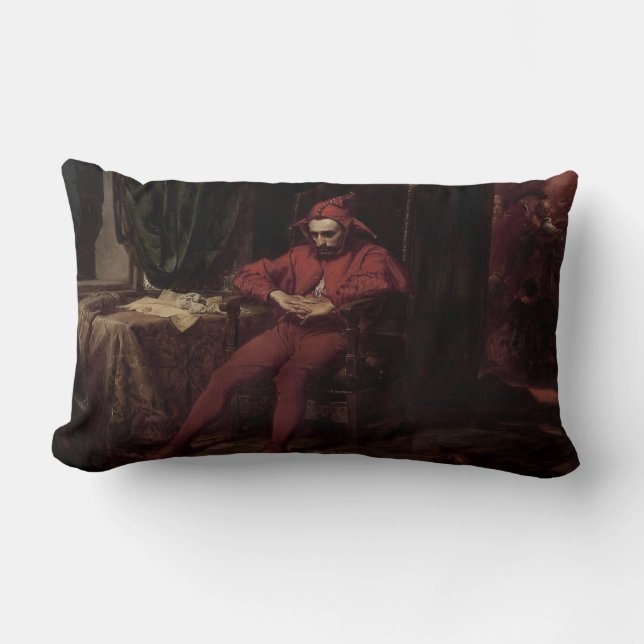Coussin Rectangle Jan Matejko - Stanczyk pendant une balle, Arlequin (Recto)