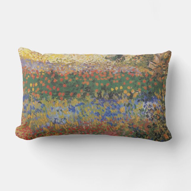 Coussin Rectangle Jardin de fleurs - Vincent van Gogh (Recto)