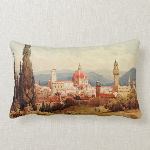 Coussin Rectangle Jardins antiques vintages de l'Italie Florence