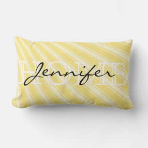 Coussin Rectangle Jaune (Crayola) Motif à rayures