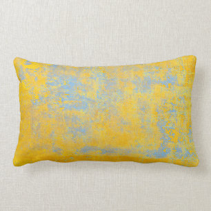 Coussin Rectangle jaune de texture