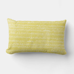 Coussin Rectangle Jaune Love Mots Lumbar Jeu d'oreiller