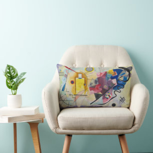 Coussin Rectangle Jaune, Rouge, Bleu de Wassily Kandinsky