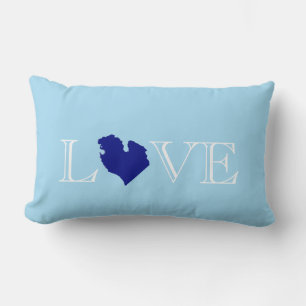 Coussin Rectangle Je coeur Michigan