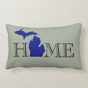 Coussin Rectangle Je coeur Michigan