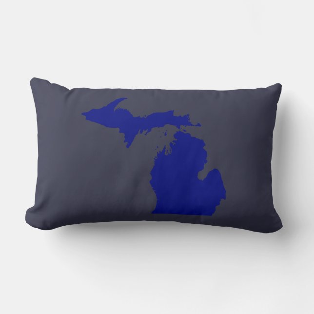 Coussin Rectangle Je coeur Michigan (Recto)