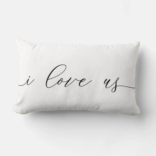Coussin Rectangle Je nous aime carreau (Recto)