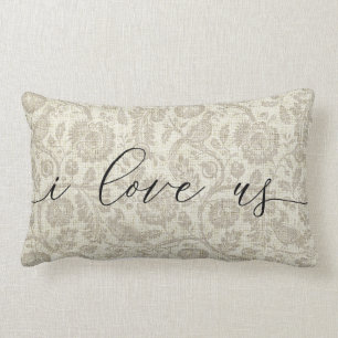 Coussin Rectangle Je nous aime carreau décoratif