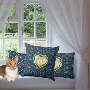 Coussin Rectangle Jeter l'oreiller - AMOUR de la poète Adiela Akoo