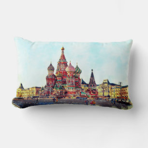 Coussin Rectangle Jeter l'oreiller avec l'image de la cathédrale Sa