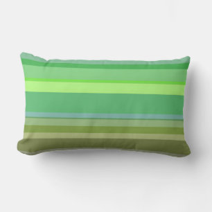 Coussin Rectangle Jeter l'oreiller vert bande