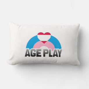 COUSSIN RECTANGLE JEU DE RÔLE SUR L'ÂGE ARC-EN-CIEL