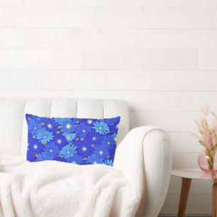Coussin Rectangle Joli Motif Blue Daisy