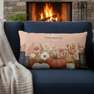 Coussin Rectangle Jolie automne floral livre